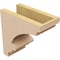 Ekena Millwork 5"W x 10"D x 10"H Classic Diane Rough Cedar Woodgrain TimberThane Corbel, Primed Tan CORUR05X10X10DIARCPR - alternate 4